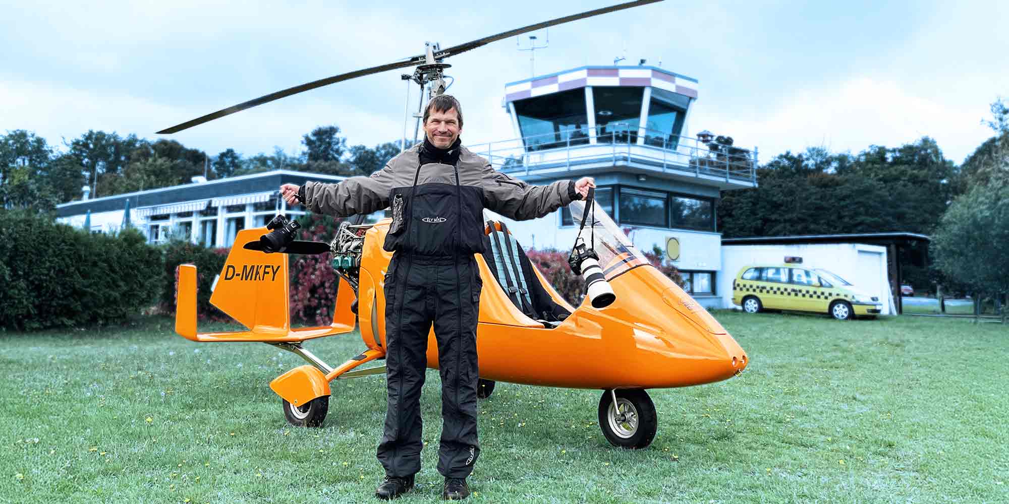Martin bei Fotoflug Darmstadt